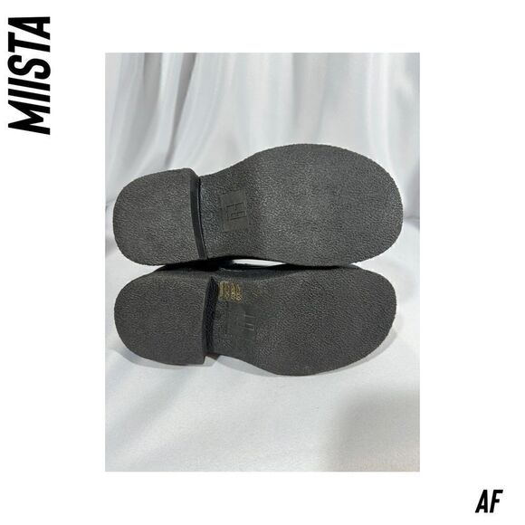 MIISTA E8 AMARAH ANKLE BOOTS IN BLACK CALF LEATHER AND KHAKI NEW SIZE 37 - Picture 6 of 7